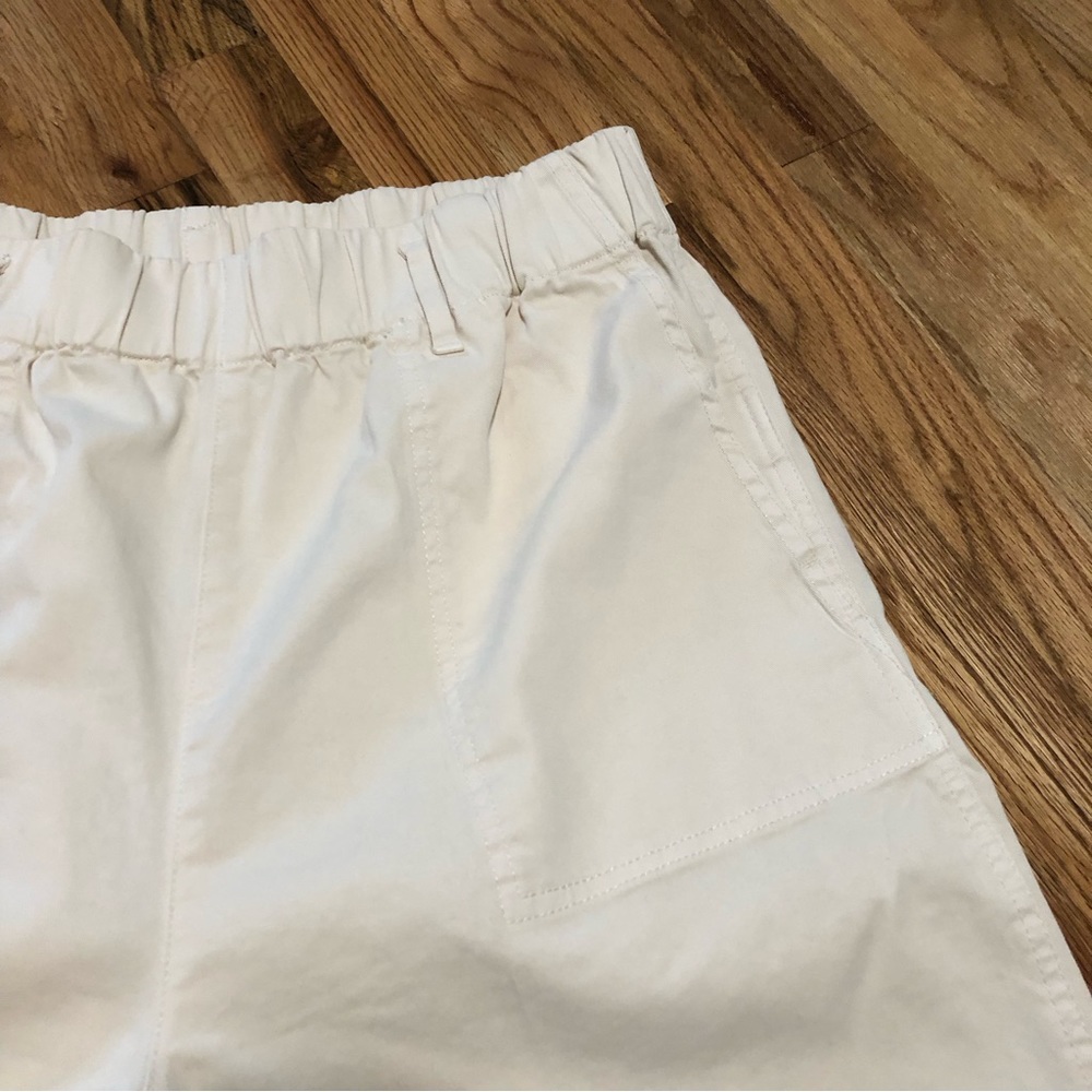 J. Crew Pull On Wide Leg Chino Pant Elastic Waist Summer Crop AY943 TALL Large - Picture 7 of 11